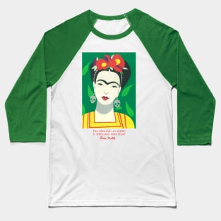 FRIDA KAHLO Mexican Feminist portrait painting Baseball T-Shirt